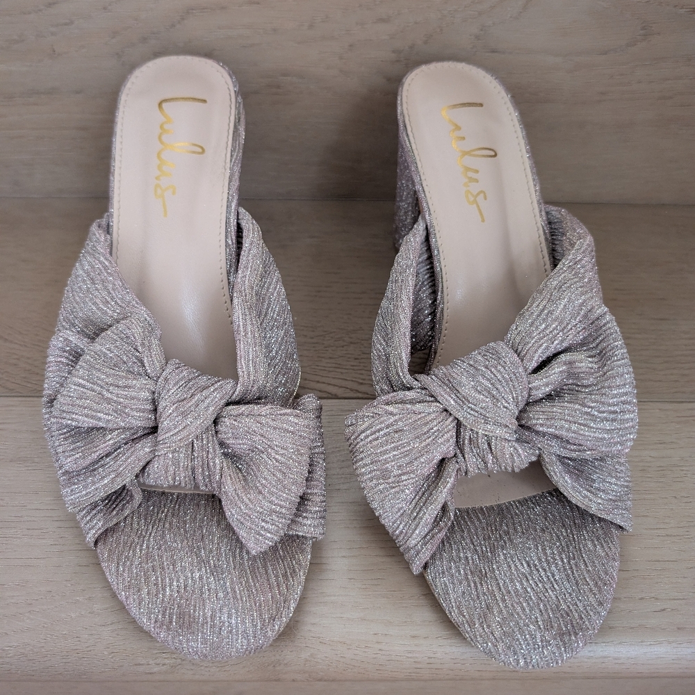 EUC Lulu's Dorothea Knotted High Heel Sandals - Picture 5 of 14